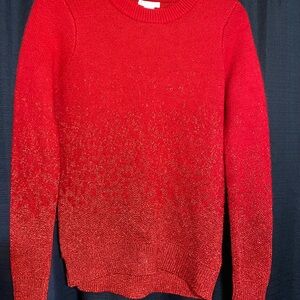 H&M Vibrant sparkly Red Crewneck Sweater for Women